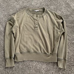 Army green, long sleeve shirt